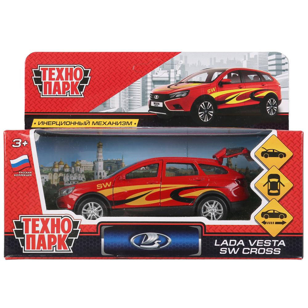 Машина инерционная металлическая - Lada Vesta Sw Cross Спорт, 12 см  